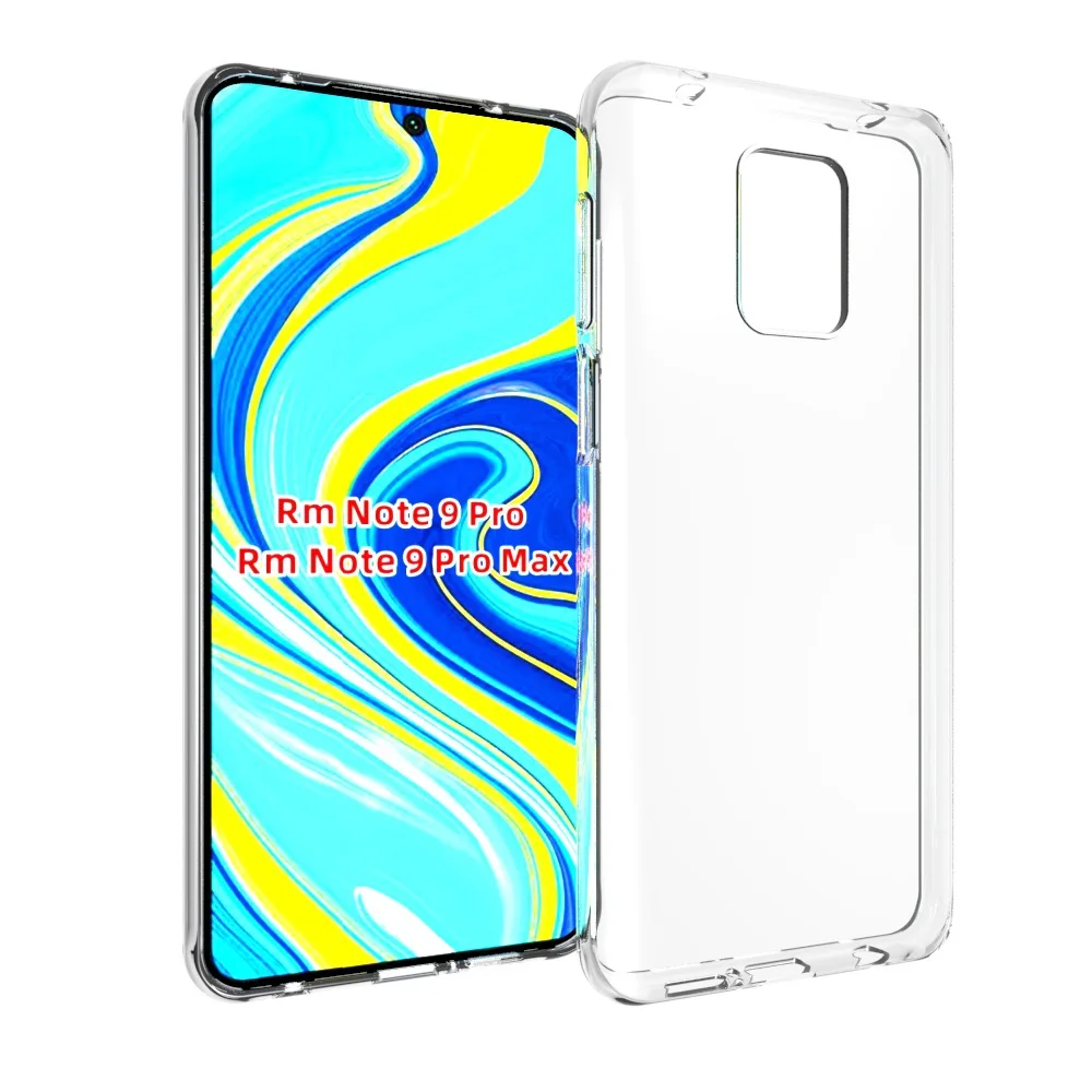 Прозрачный мягкий силиконовый чехол из ТПУ для Xiaomi Redmi Note 9 Pro Max 9s | Мобильные