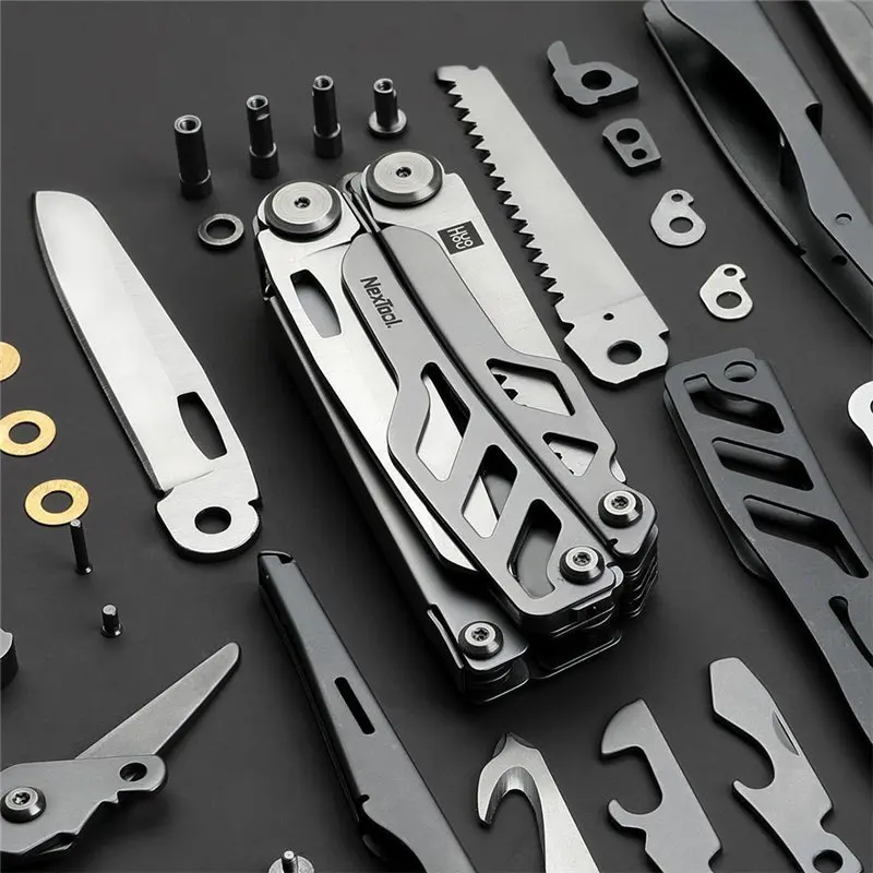 

Xiaomi huohou multi-function Folding Knife Bottle Opener Screwdriver / Pliers Stainless Steel Army Knives Hunting Outdoor