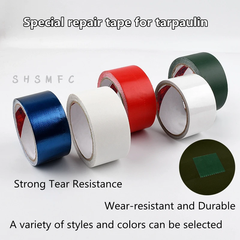 Super Waterproof PE Tarpaulin Repair Tape Rainproof Cloth Adhesive