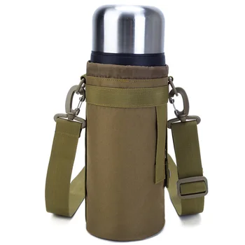 

Nylon Water Bottle Pouch Canteen Cover Outdoor Travel Kettle Bag 1.5L