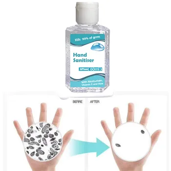 

Disinfectant Hand Sanitizer Long-lasting Speed Dry Hand Lotion Disposable 60ml Portable Anti-bacteria Moisturizing Gel Cleaner