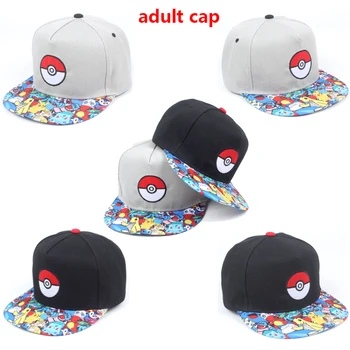 

Adult Pokemon Go Pokemon Pet Elf Ash Ketchum Pikachu Cartoon Printed Baseball Cap Unsex Adjustable Hat Cosplay Party Supplies