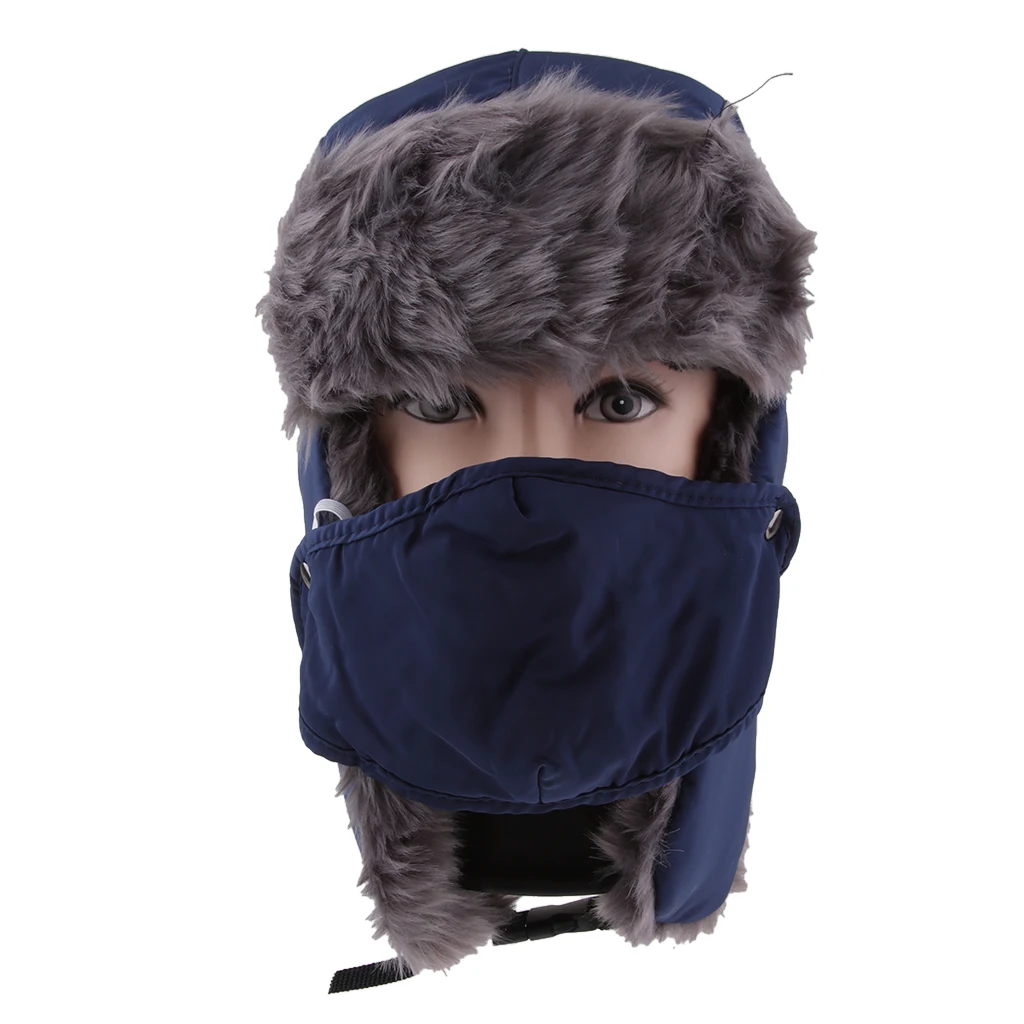  New Unisex Trapper Bomber Warm Russian Trooper Winter Ski Hat Men Women Cap New Bomber Hats 4 Colors