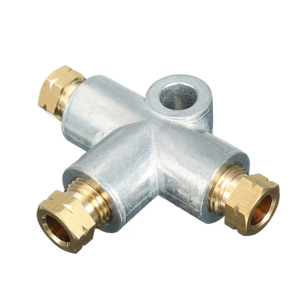 Тройник тройник тормозная труба с 3m10 мужские гайки короткая Метрическая медная