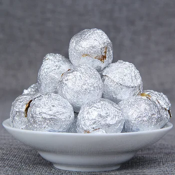 

The Oldest pu'er Tea Chinese Yunnan Dragon Ball Raw Handmade Golden Bud Tea Green Food for Health Care Weight Lose