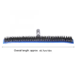 Сверхмощная щетка для бассейна 18 "алюминиевая плавательная щетка для очистки бассейнов с щетиной из нержавеющей стали FOU99