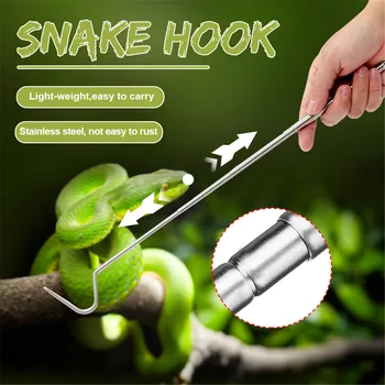 

Telescopic Heavy Duty Snake Lizards Reptile Tongs Stick Grabber Catcher Wide Jaw Tool Snake Duty Pest Control Products Stainless