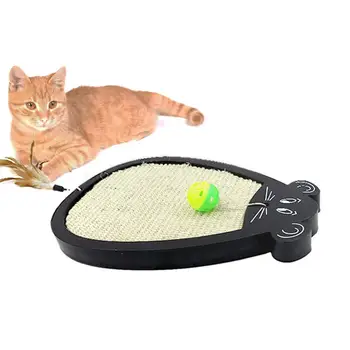 

Cat Scratch Board Natural Sisal Kitten Scratching Post Mat Toy Grinding Nails Interactive Protecting Furniture Cat Scratcher Toy