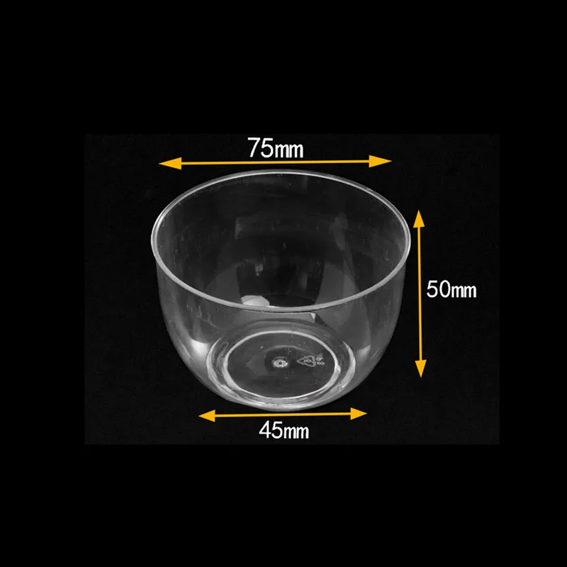 50 шт. Высокое качество U форма прозрачное Мороженое Желе Йогурт торт десерт пластиковые чашки Свадьба День Рождения Вечеринка десерт чашки