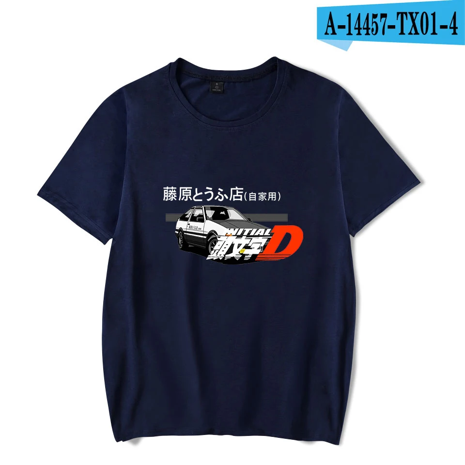 navy blue Футболка с принтом Тойота AE86, футболки с принтом "D", модные мужские и женские футболки в стиле Харадзюку, уличная одежда в стиле хип-хоп с коротким рукавом - Цвет: navy blue
