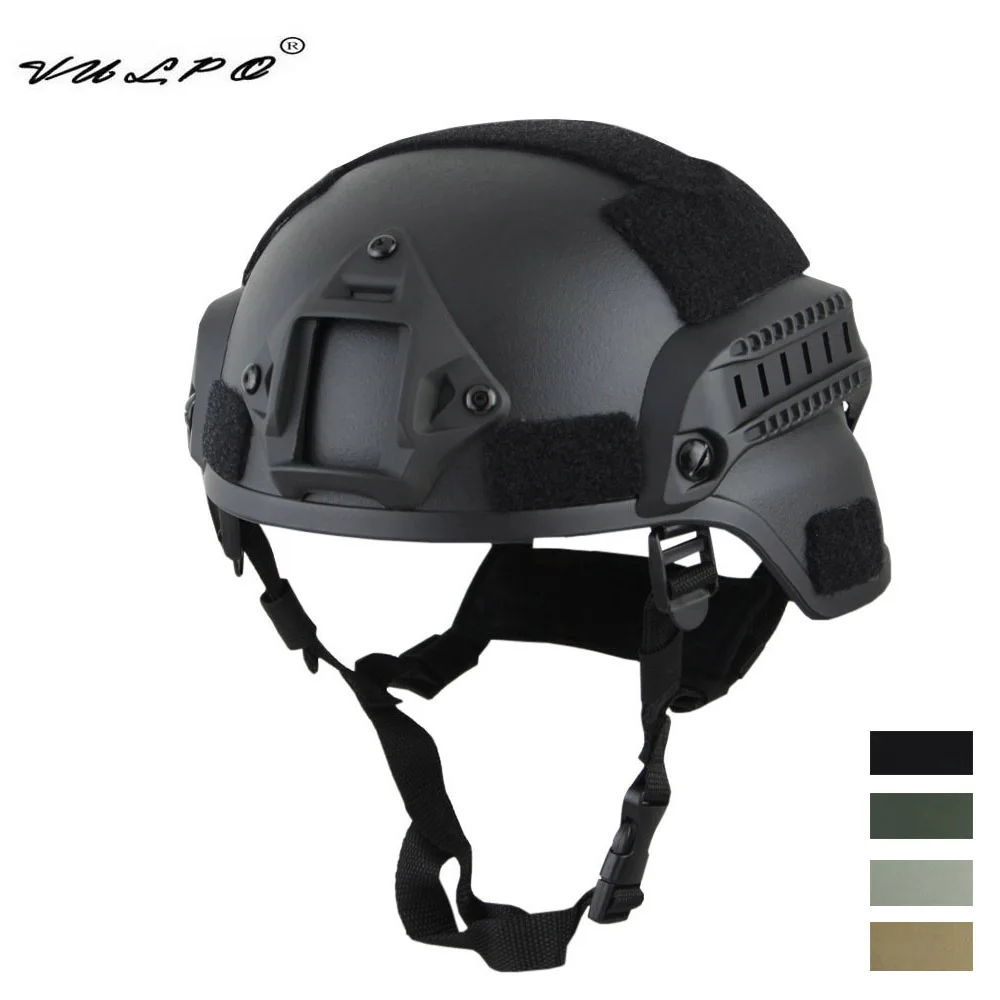 Vulpo Tactical Helmet Airsoft Mich2000 Helmet Outdoor Paintball Cs Riding Protect Equipment Sport Safety Helmet
