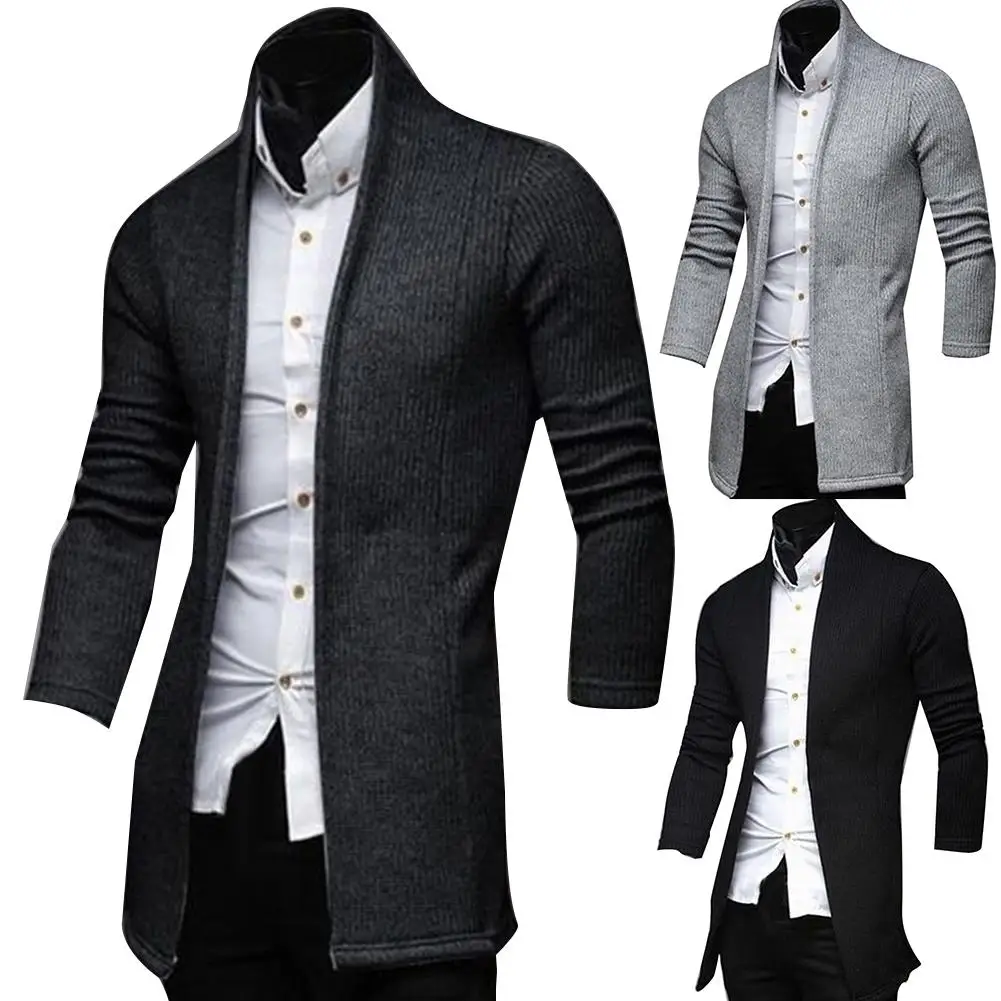 Мужской винтажный Блейзер, пальто, вязаный воротник-стойка, деловой стиль, пиджаки, повседневные куртки, Мужской приталенный пиджак, пиджак