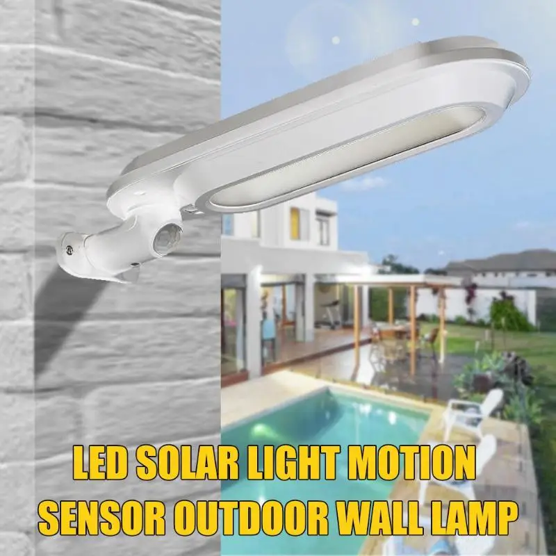 

500LM LED Solar Light Motion Sensor Outdoor Wall Lamp for Courtyard Garden