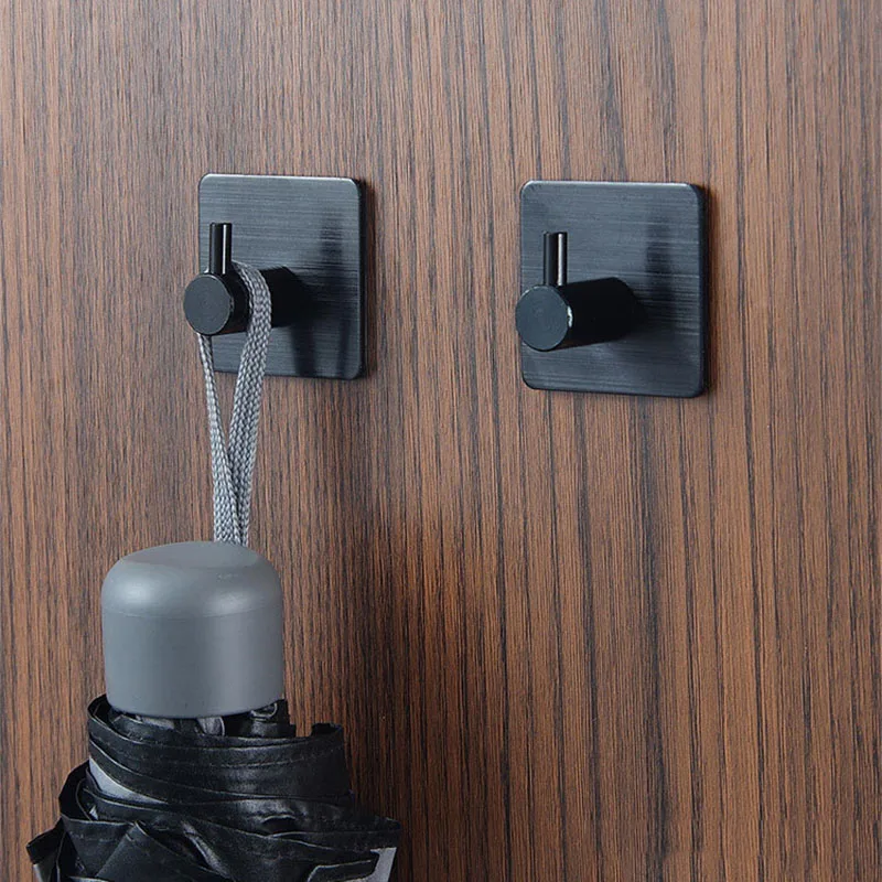 304 Stainless Steel Hook Self Adhesive Home Kitchen Wall Coat Towel For Bathroom Rustproof Hooks Hanger Rack Supplies | Дом и сад