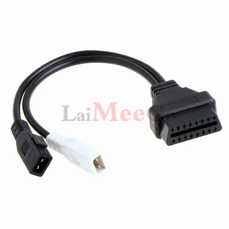 Для AUDI VAG серии VAG для AUDI 2x2 2x2Pin разъем OBD2 16Pin KKL 2P+ 2P до 16 Pin OBDII диагностические инструменты Pro авто ремонт