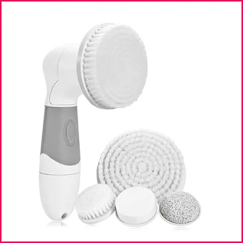 

4 in 1 Electric Face Wash Brush Facial Cleansing Brush Female Electric Face Cleaning Pore Cleaner Exfoliate Face Scrubber