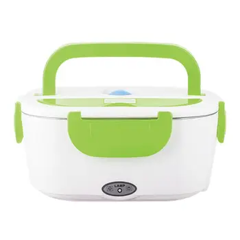 

Portable Electric Stainless Steel Heating Lunch Box Heating Container Food Warmer For Kids Bento Box Dinnerware Sets 220V 12V