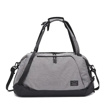 

Fashion Movement Men Travel Bag High Capacity Fitness Canvas Traveling Bags Laggage Storage Multifunction Dry And wet Separation