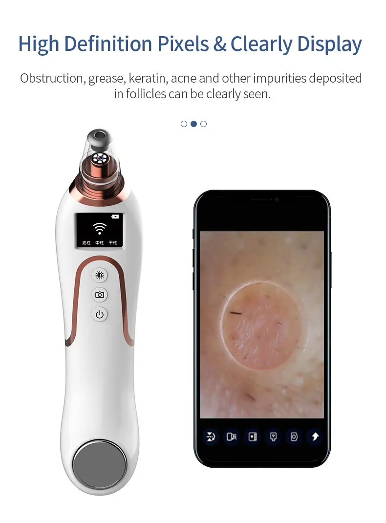 

WIFI Visual Electric Blackhead Instrument Pore Cleaning Microscopic Beauty Home Phone General Purpose SPA Facial Care Tools