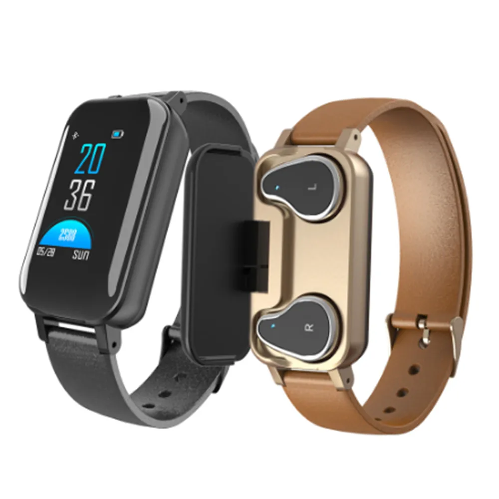 

2020 NEW T89 Smart Watch Men with Bluetooth Earphone Smartwatch IP67 Waterproof Support Siri BT Call For Android iPhone for IOS
