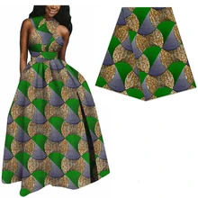 Африканский батик Набивная Ткань 6 ярдов DIY швейный материал Анкара настоящий голландский воск ткань для женщин Свадебное платье 568