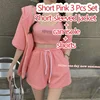 Short Pink 3Pcs Set