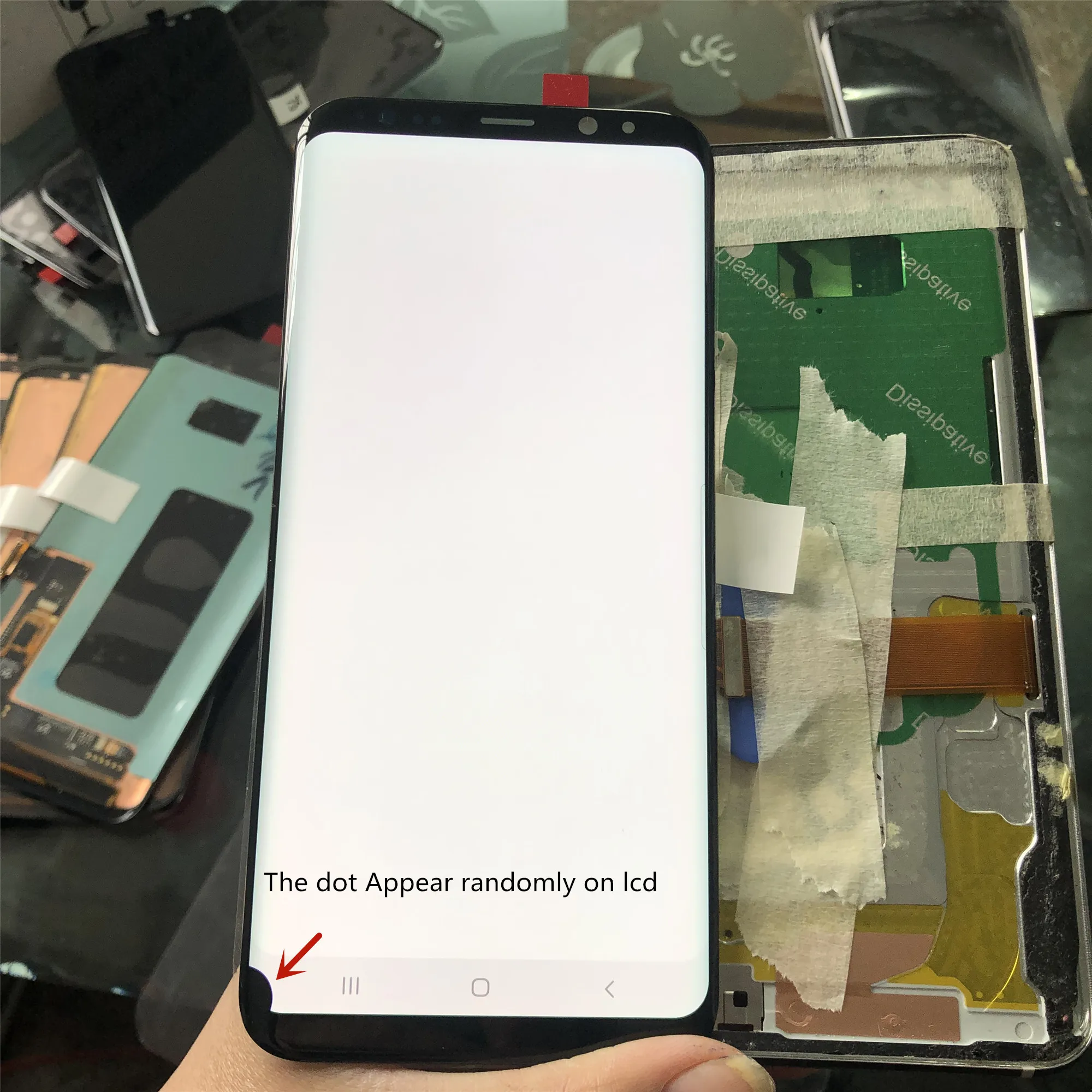 Оригинальный ЖК дисплей S8 Plus для Samsung Galaxy с рамкой Super AMOLED G950F G955F черной