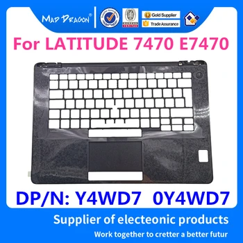 

MAD DRAGON Brand Laptop Replacement UK Palmrest Upper Cover Case Dell LATITUDE 7470 E7470 With fingerprint hole Y4WD7 0Y4WD7
