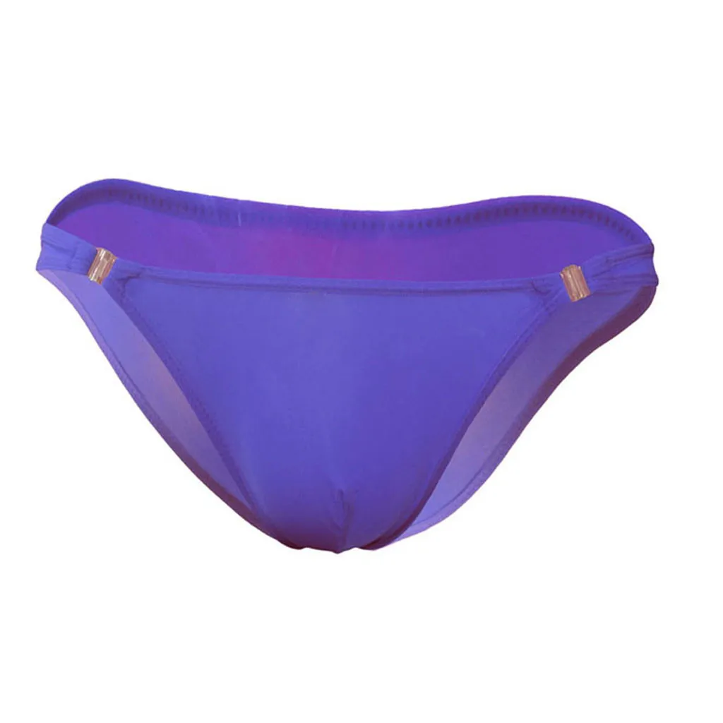 Дышащие мужские трусы из ледяного шелка ультратонкие прозрачные бесшовные с