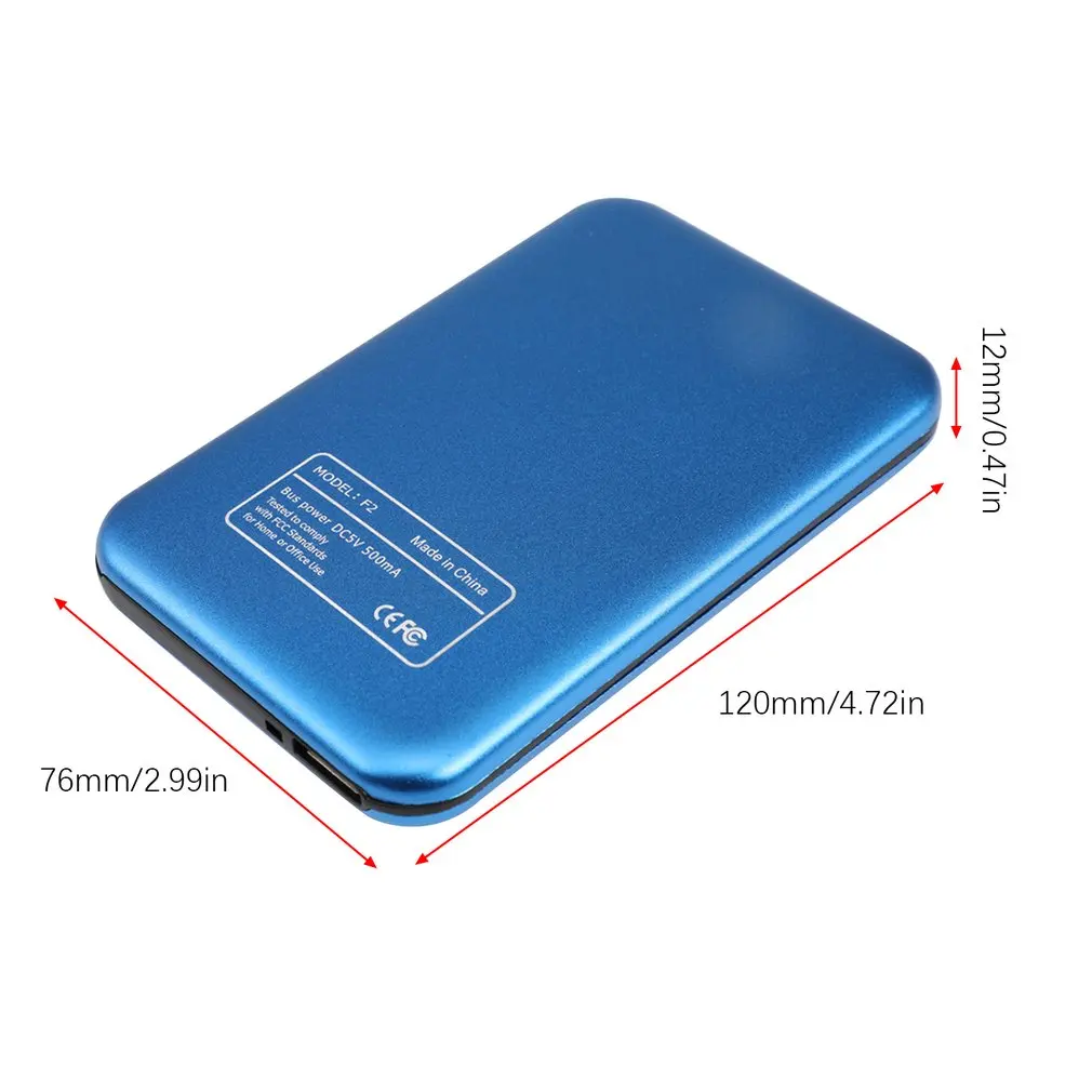 Корпус SSD USB3.0 SSD футляр для внешнего жесткого диска высокоскоростной SSD Поддержка UASP500GB 1 ТБ 2 ТБ мобильный диск