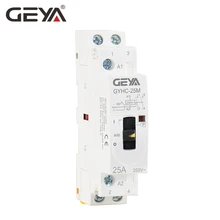 Free Shipping GEYA 2P 16A 20A 25A 2NO 220V 50/60Hz Manual Control Home Use AC Contactor Din Rail Type Free Shipping GEYA 2P 16A 20A 25A 2NO 220V 50/60Hz Manual Control Home Use AC Contactor Din Rail Type