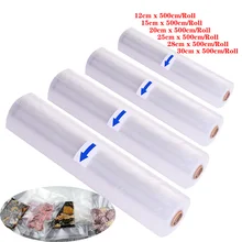 Еда Вакуумный пакет для хранения пакеты для вакуумного упаковщика Еда длительного сохранения свежести 12/15/20/25/28/30 см* 500 см Поддержка; ; Прямая поставка;