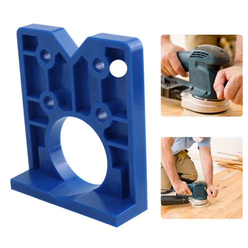 

35mm Hinge Hole Drilling Guide Locator Door Cabinets Template Woodworking Hinge Drilling Guide W Hinge Drill Construction Tool