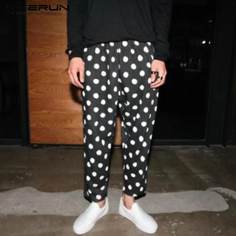 INCERUN Casual Polka Dot Print Pants 