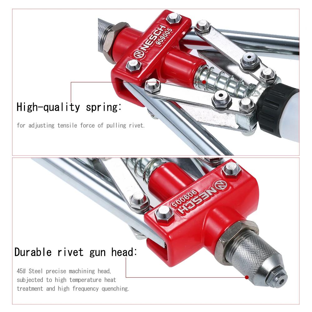 18 "ручной заклепочник пистолет экономящий руки клепальщик промышленный Клепальный Инструмент ручной инструмент