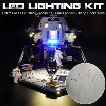 

NEW DIY LED Lighting Brick Kit with USB Port Lighting Kit 10266 Apollo 11 Lunar Lander Bricks Toys (Model Not Included)