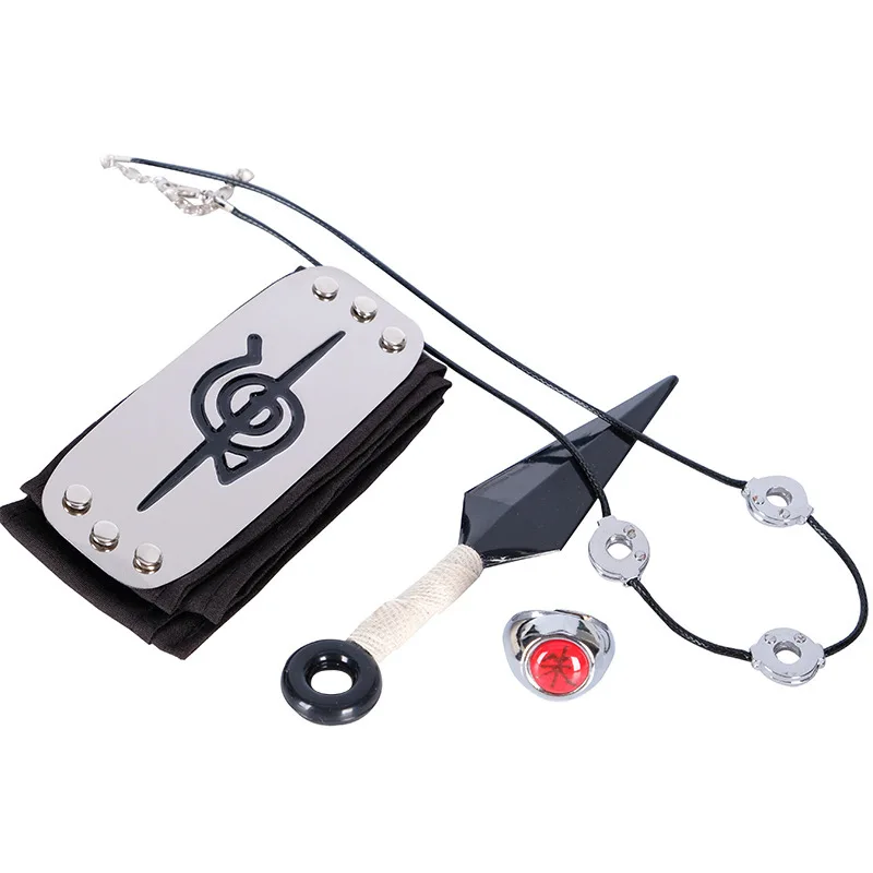 

Naruto Xiao Organization Uchiha Itachi Zhu Word Headband Head Guard COS Naruto Character No Weapons Set