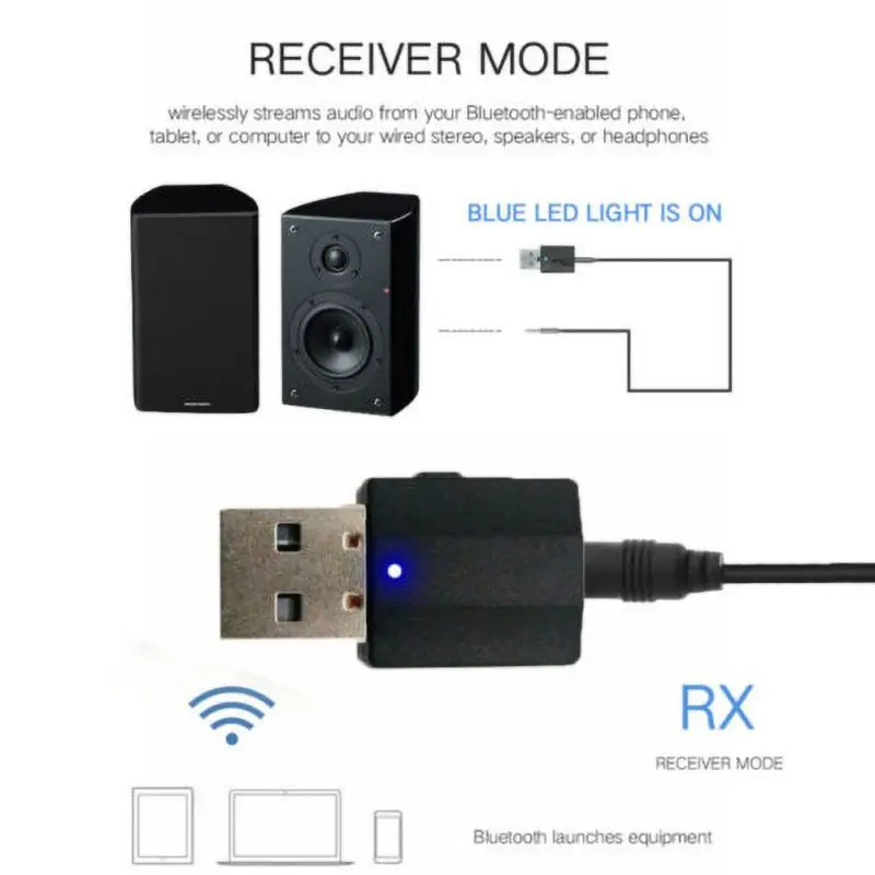 2 в 1 Bluetooth приемник передатчик 5 0 адаптер аудио USB цифровые устройства|Адаптеры и