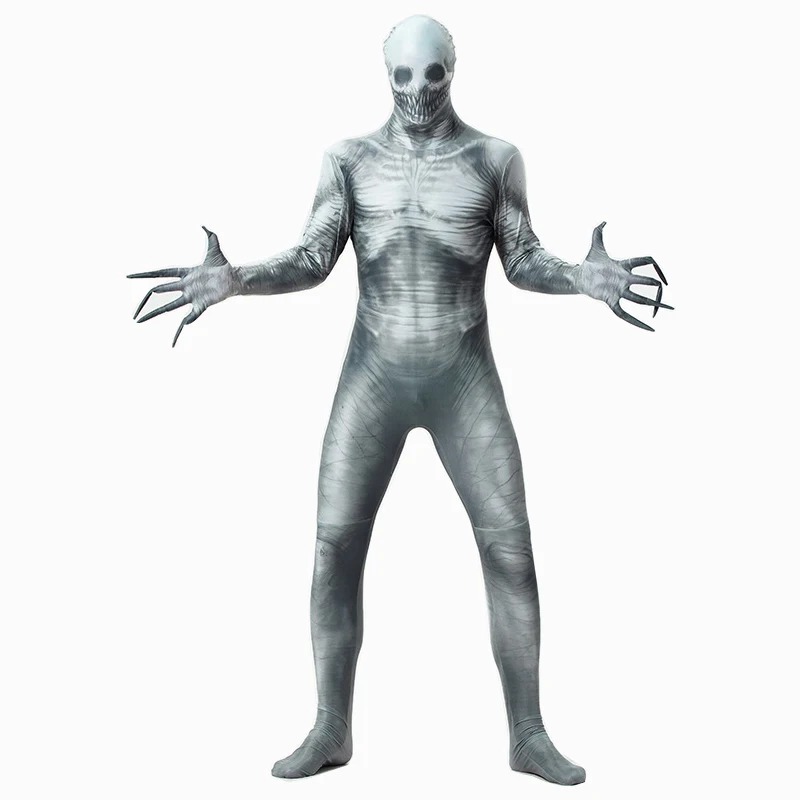 

Horror Zombie Monster Costume Cosplay For Adult Halloween Costume For Men Women Lycra Spandex Jumpsuit Carnival Party Dress Up