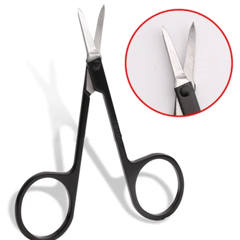 

Scissor Professional Scissor Manicure For Nails Eyebrow Nose Eyelash Cuticle Scissors Curved Pedicure Makeup Tool Trimming