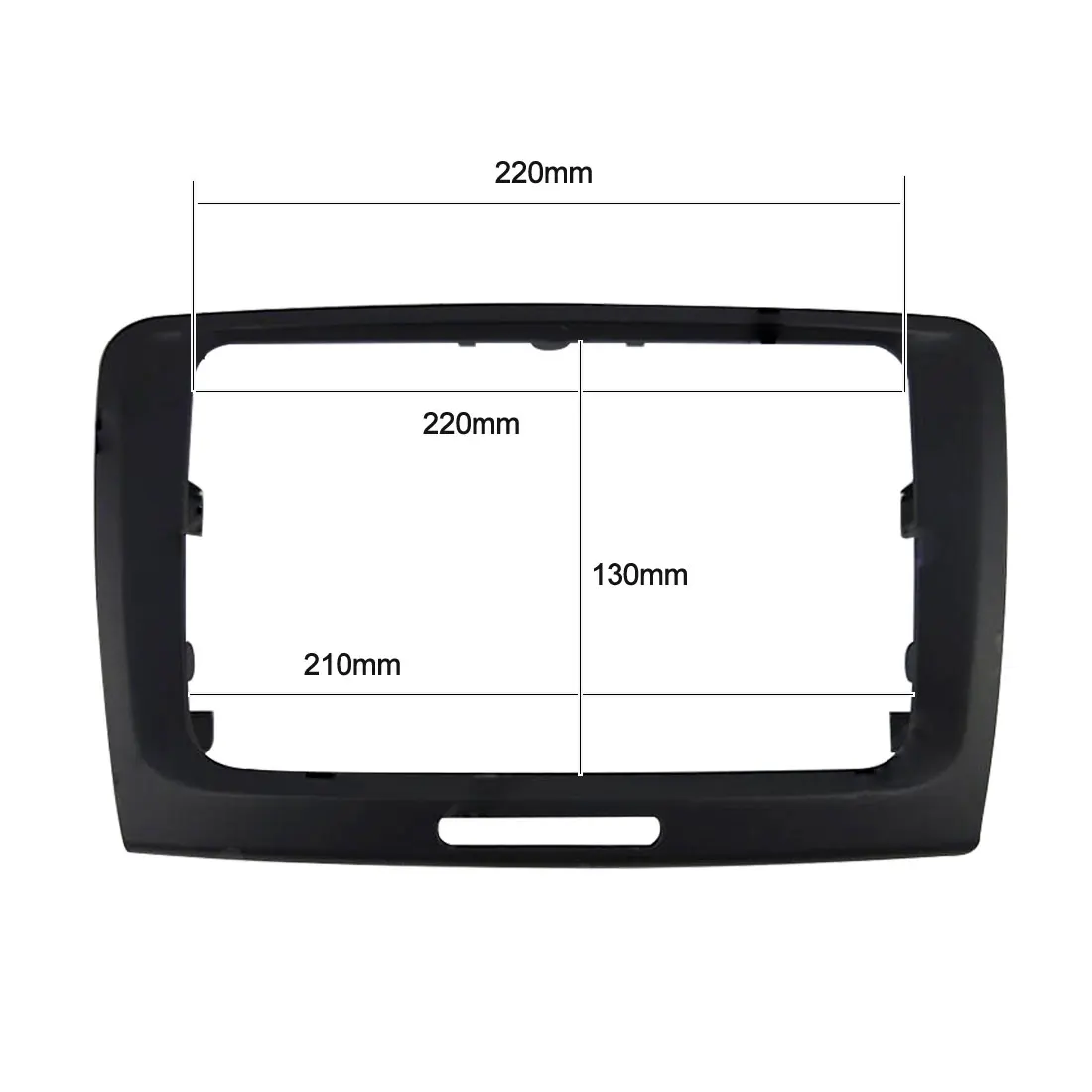 Подходит для Skoda 2009 2010 2011 2012- автомобильный аудио и Конвертация видео коробка DVD Навигация стерео панель рамка Черный 2 Din