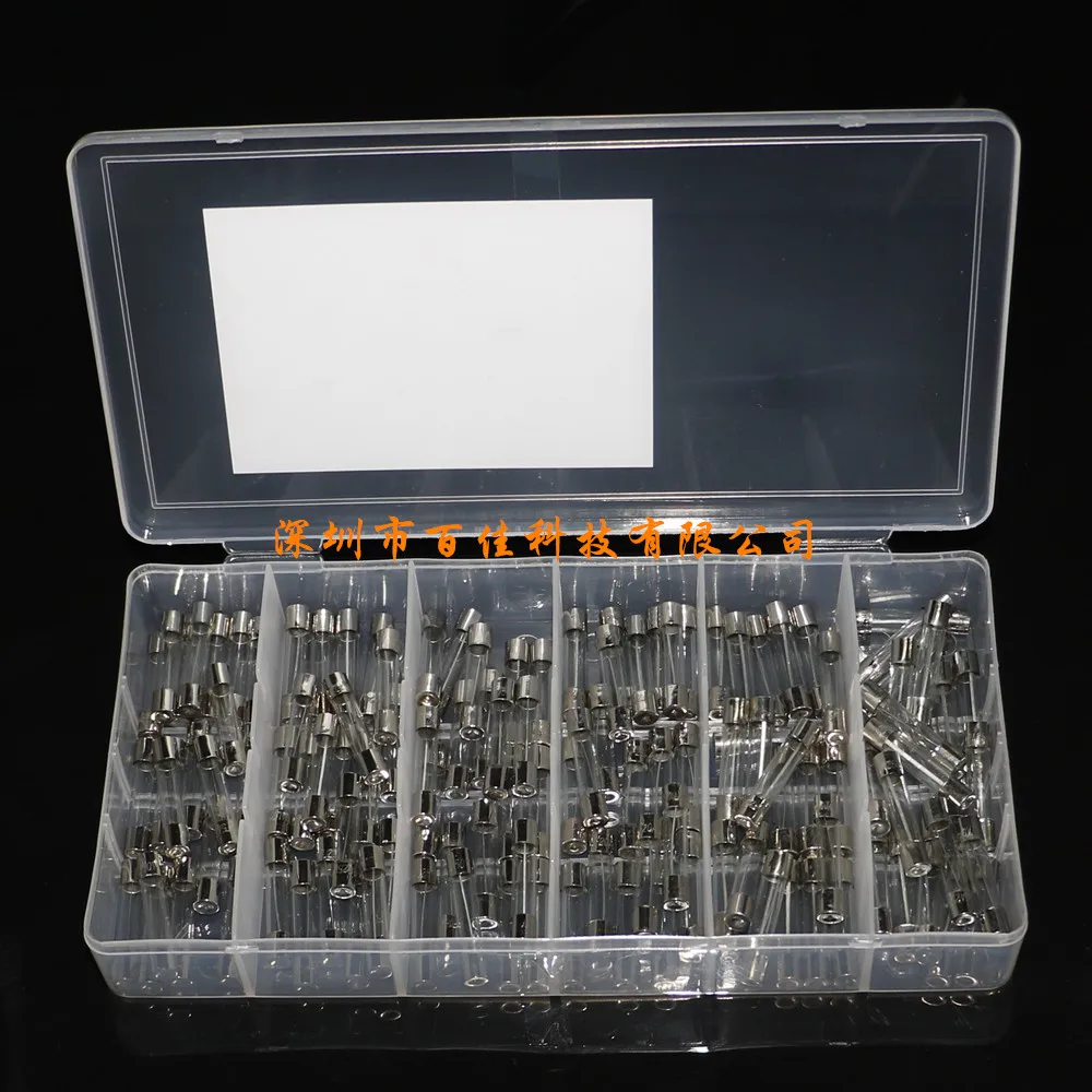 120 개 6 종 사양 × 20 개 250V 6x30MM 유리 퓨즈, 가전 제품, 자동차 장난감, 퓨즈 세트