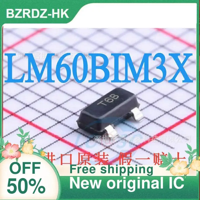 

20PCS LM60BIM3X LM60BIM3 SOT-23 T6B New original IC