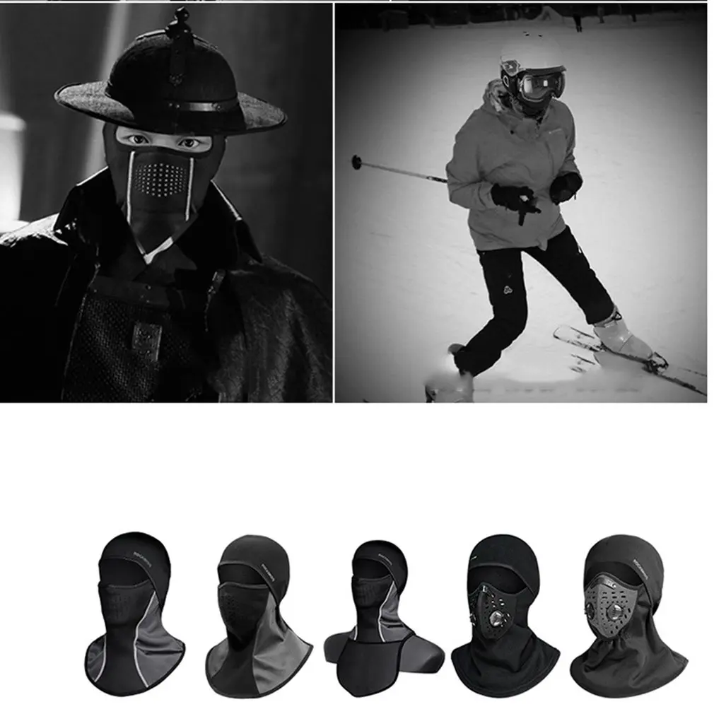 Winter Cycling Face Mask Fleece Thermal Balaclava Keep Warm Windproof Ski Mask Cap Snowboard Bike Bicycle Face Mask