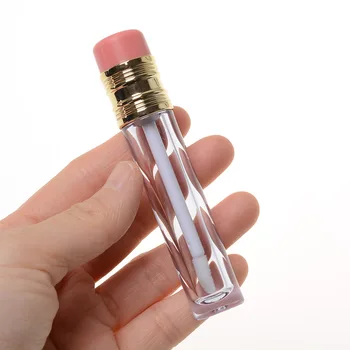 

1pcs Lip Gloss Tubes Refillable Lip Oil Bottle Pencil Shaped Empty Lip Balm Containers Novelty Women Girl DIY Makeup Tools