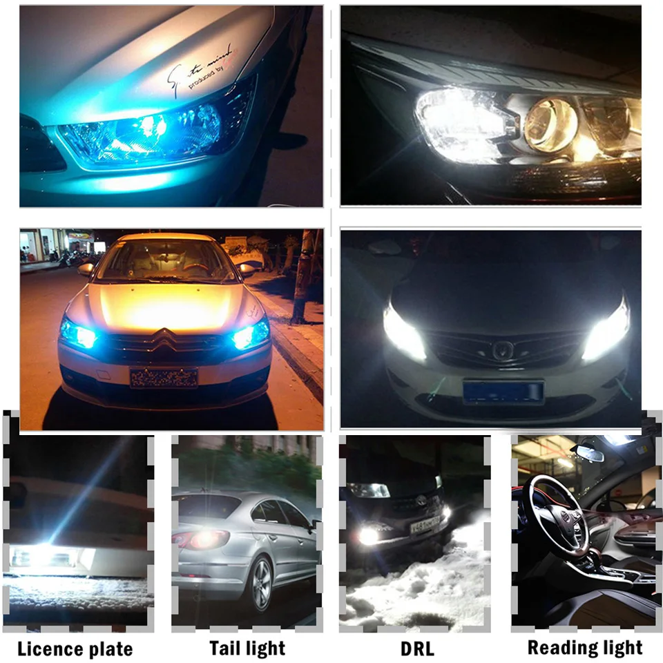 10x3030 SMD 350LM T10 W5W светодиодный автомобильный светильник автомобильная лампа для