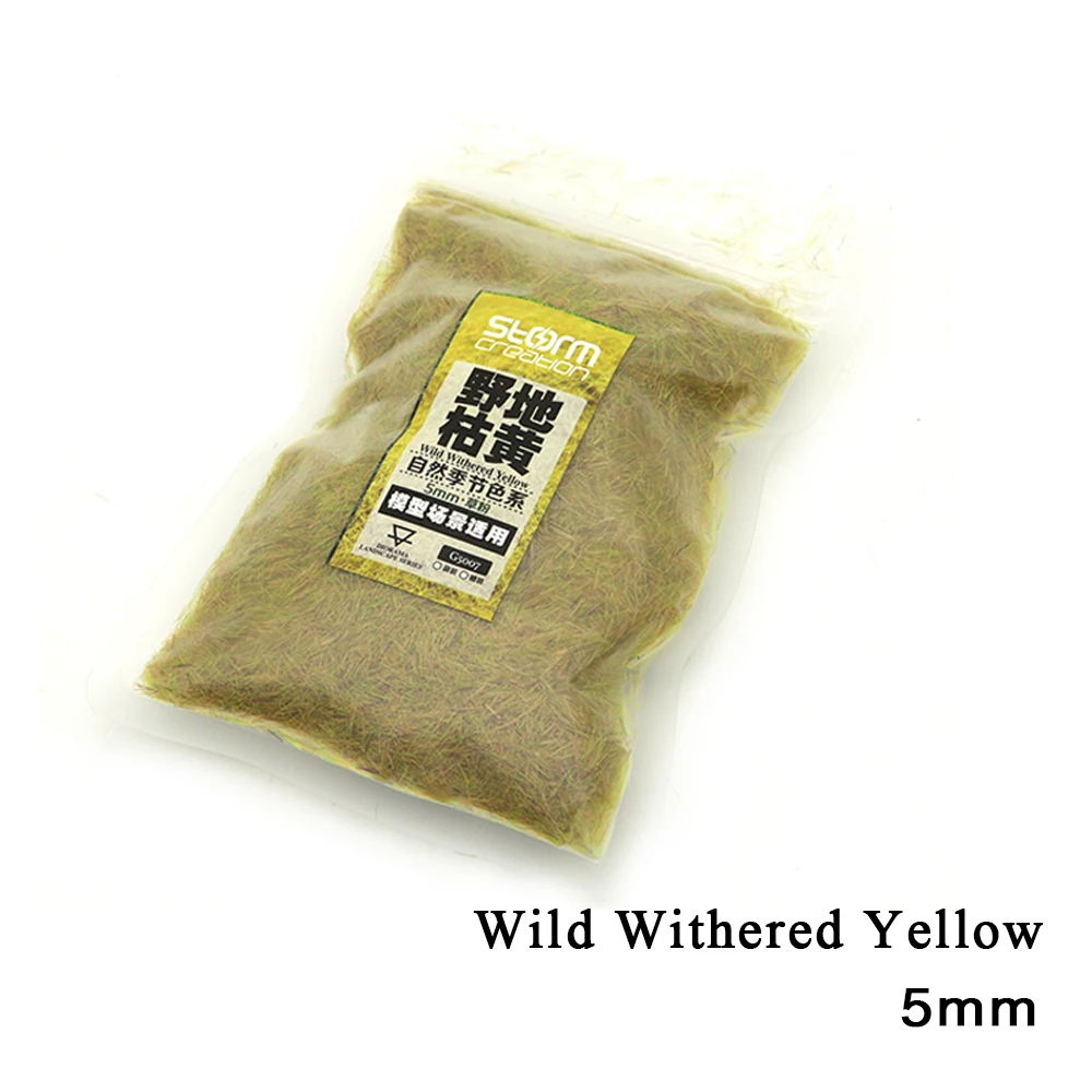 2pcs 5mm Static Grass Tuft Model Flocking Nylon Lawn Powder Miniature Scene Railway Layout Landscape DIY Terrain Materials 12