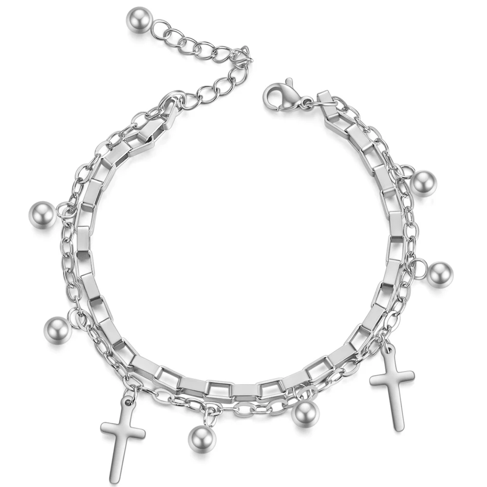 Bracciale Ragazza Con Ciondolo – Regalo Per Adolescenti – Acciaio Inossidabile Argento – Regolabile 17+3 Cm – Con Sacchetto Portagioie - 2