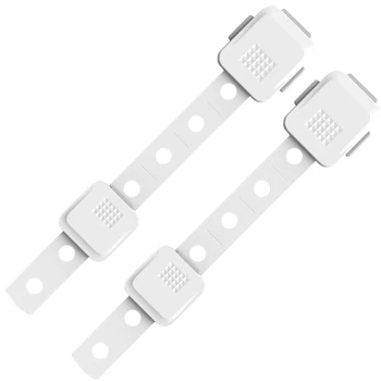 

2pcs/set Cabinet Locks Child Safety Baby Proofing Security Easy Install Home Strap Closet Drawer Cupboard Multifunction Bedroom