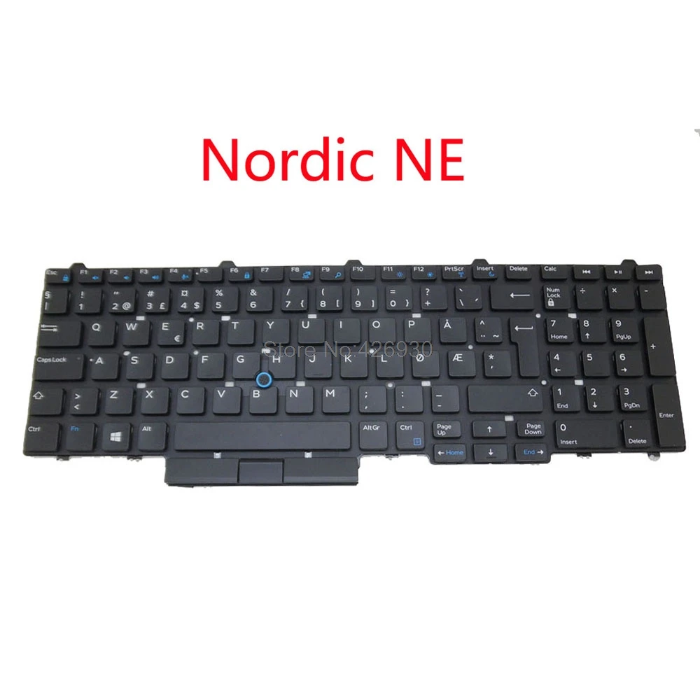 Ноутбук США BR CA JP NE NW SW клавиатура для DELL Latitude E5550 5550 E5570 5580 7510 3510 M3510 3520 7520 7720 7710 0FC46M